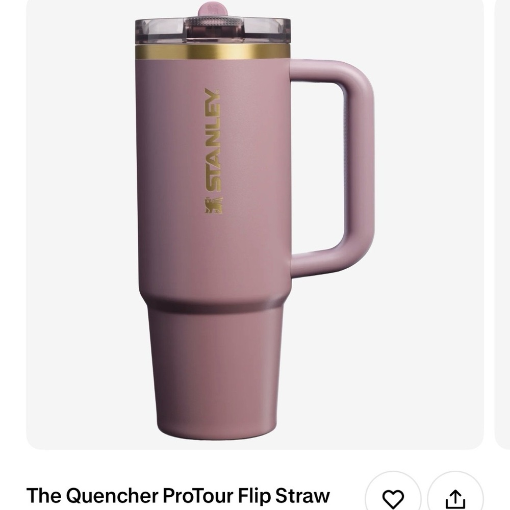 Stanley Matte purple-brown cashmere Travel Mug with Handle 30oz quencher protour